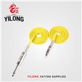 Yellow Solar RCA audio plugs Clipcord